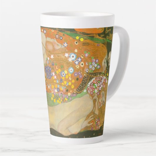 Wasserläufer II von Gustav Klimt, Jugendstil Milchtasse (Rechte Ecke)