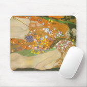 Wasserläufer II von Gustav Klimt, Jugendstil Mousepad (Mit Mouse)