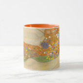 Wasserläufer II von Gustav Klimt, Jugendstil Tasse (Zentrum)