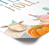 Wasserläufer Landtiere Pumpkin Boy Geburtstag Poster (Ecke)