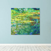 Wasserläufer von Claude Monet Leinwanddruck (Insitu (Holzboden))