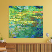 Wasserläufer von Claude Monet Leinwanddruck (Insitu (Wohnzimmer))