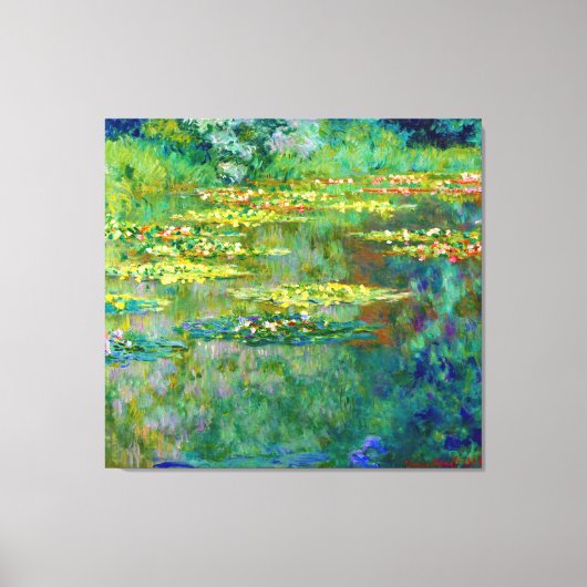 Wasserläufer von Claude Monet Leinwanddruck (Vorderseite)