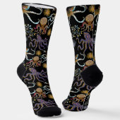 Wasserlebewesen-Muster | Ozean Unterwasserleben 29 Socken (Gewinkelt)