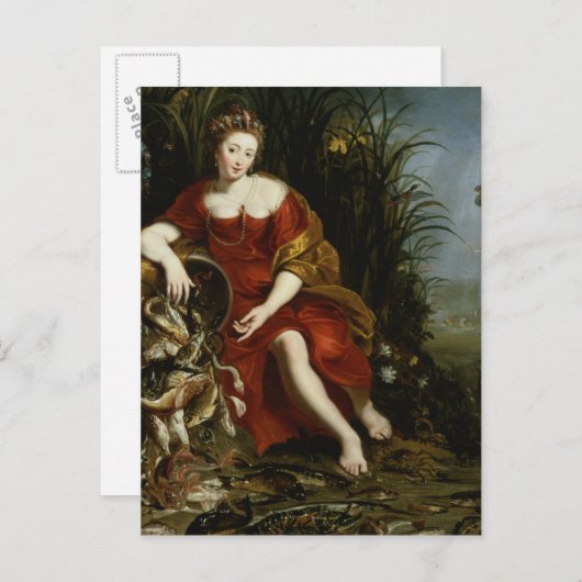 Wasserlegorie Postkarte (Vorne/Hinten)