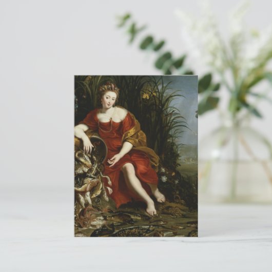 Wasserlegorie Postkarte (Stehend Vorderseite)