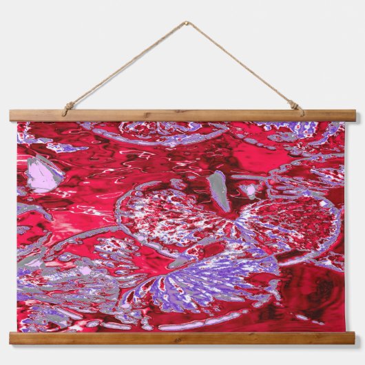 WASSERLEITER WANDTEPPICH MIT HOLZRAHMEN (Vorne)