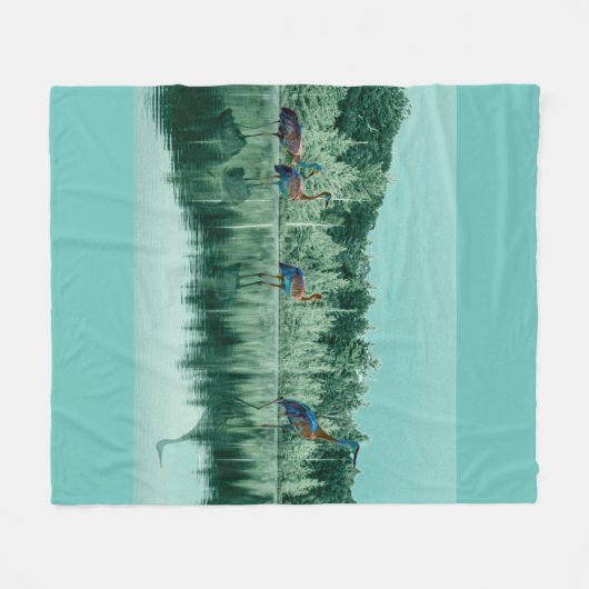 Wasserlied Fleecedecke (Vorderseite (Horizontal))