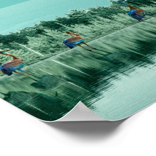 Wasserliegeplakat Poster (Ecke)