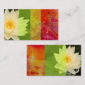 Wasserlila, om Visitenkarte, urbanisiert Visitenkarte (Vorne/Hinten)