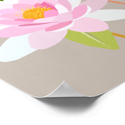 Wasserlilie 01 poster (Ecke)