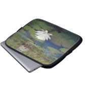 Wasserlilie 2 laptopschutzhülle (Vorne Knopf)