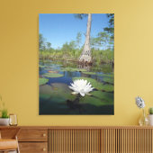 Wasserlilie 2 leinwanddruck (Insitu (Wohnzimmer))