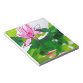 Wasserlilie abstrakte Aquarell Blume Notizblock (angewinkelt)
