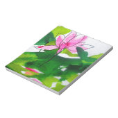 Wasserlilie abstrakte Aquarell Blume Notizblock (Rotiert)