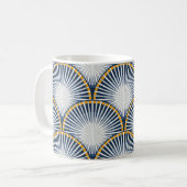 Wasserlilie Art Deco Kaffeetasse (Vorderseite Links)