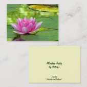 Wasserlilie ATC Visitenkarte (Vorne/Hinten)
