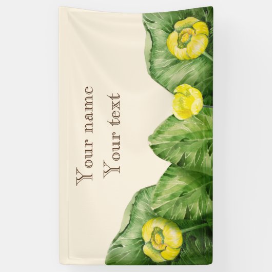 Wasserlilie Banner (Vertikal)