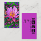 Wasserlilie Blume Business Card Visitenkarte (Vorne/Hinten)