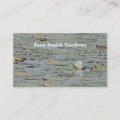 Wasserlilie Blume See I Visitenkarte (Vorderseite)