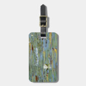 Wasserlilie Blume Wasserfarbe Gepäckstück Tag Gepäckanhänger (Vorderseite vertikal)