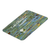 Wasserlilie Blume Wasserfarben Flexibles Magnet (Linke Seite)