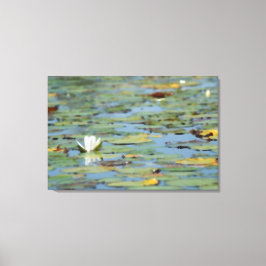 Wasserlilie Blume Wasserfarben Leinwand