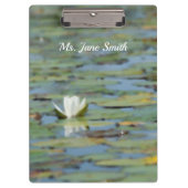 Wasserlilie Blume Wasserfarbene Zwischenablage Klemmbrett (Vorderseite)