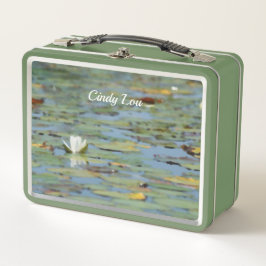 Wasserlilie Blume Wasserfarbener Lunch Box