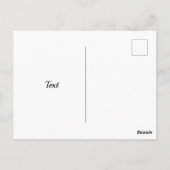 Wasserlilie Blume Watercolor Postkarte (Rückseite)