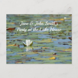 Wasserlilie Blume Watercolor Postkarte