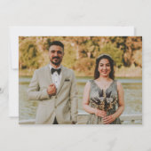 Wasserlilie botanische Kunst rosa benutzerdefinier Einladung (Rückseite)