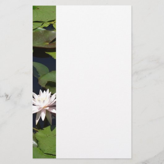 Wasserlilie Briefpapier (Vorderseite)