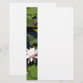 Wasserlilie Briefpapier (Vorne/Hinten)