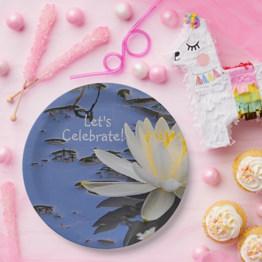 Wasserlilie Celebration Pappteller (Party)
