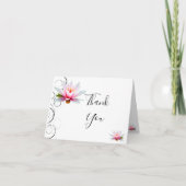 Wasserlilie Danke Karte (Vorderseite)