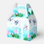 Wasserlilie Drachenblume Geschenkschachtel (Rückseite)