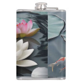 Wasserlilie Flachmann (Rückseite)