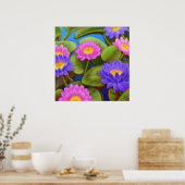 Wasserlilie Garden Poster (Küche)