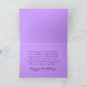 Wasserlilie Geburtstagskarte Karte (Innenseite)