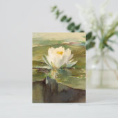 Wasserlilie im Sonnenlicht | John La Farge Postkarte (Stehend Vorderseite)