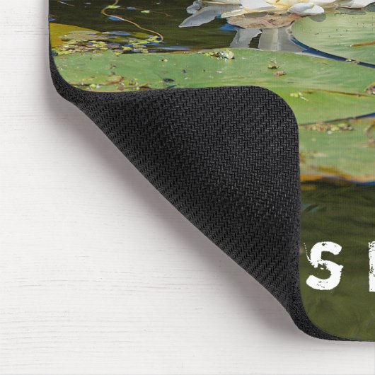 Wasserlilie im Teich Mousepad (Ecke)