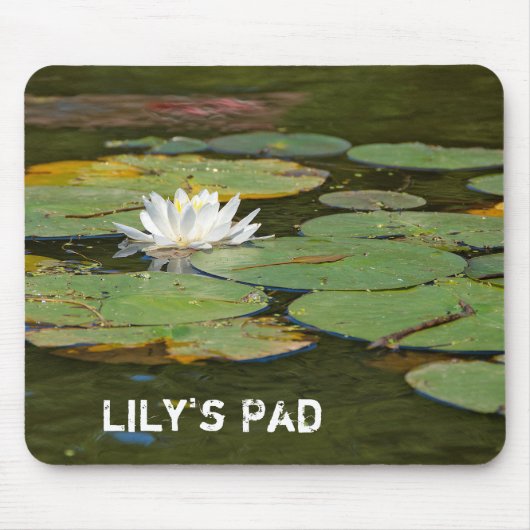 Wasserlilie im Teich Mousepad (Vorne)