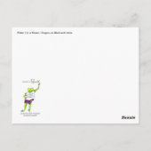 Wasserlilie in Schwarz & Weiß in Keizer, Oregon Postkarte (Rückseite)