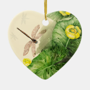 Wasserlilie Keramik Ornament