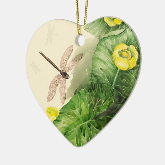 Wasserlilie Keramik Ornament (Links)