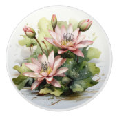 Wasserlilie Keramikknauf (Vorderseite)