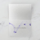 Wasserlilie Knospe mit Lilienpolster Beileid Karte (Innenseite)