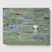 Wasserlilie Lake Blumen Watercolor Gästebuch (Rückseite)