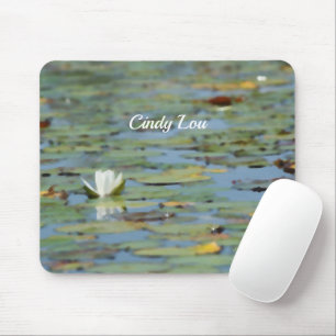 Wasserlilie Lake Blumen Watercolor Mouse Pad Mousepad